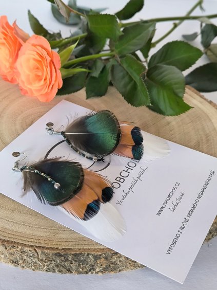 Peříčkové náušnice DIANE