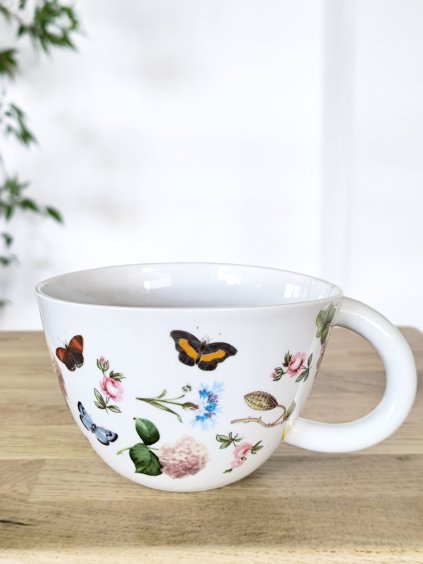 Porcelánový hrníček Léto na zahradě