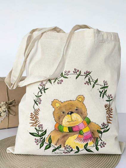Plátěná taška Medvídek