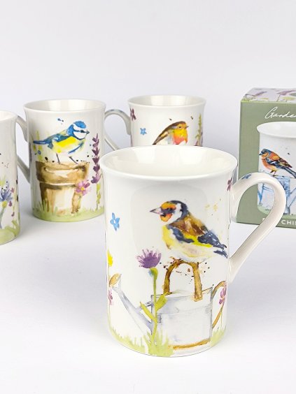 Zahradní ptáčci - sada 4 ks hrníčků