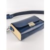 Kožená kabelka CLAIRE navy