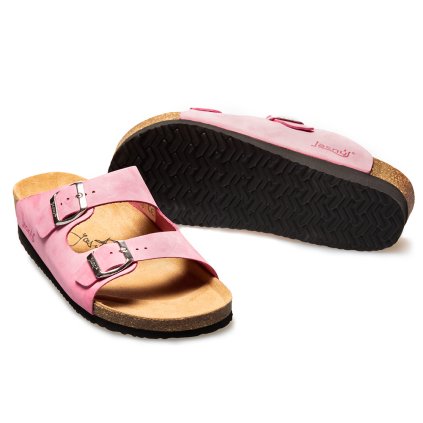 růžové korkové pantofle125