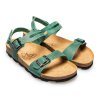 zelené korkové sandály 3