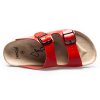 červené korkové pantofle dvoupáskové137