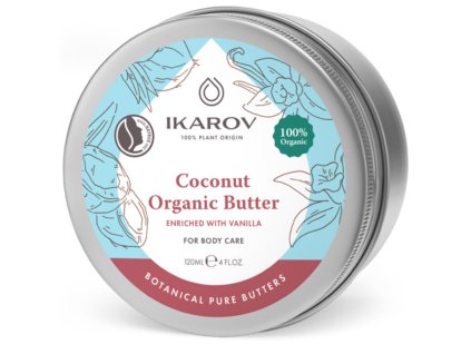 Bio kokosové maslo s vanilkou 100 % prírodné  Ikarov 120 ml