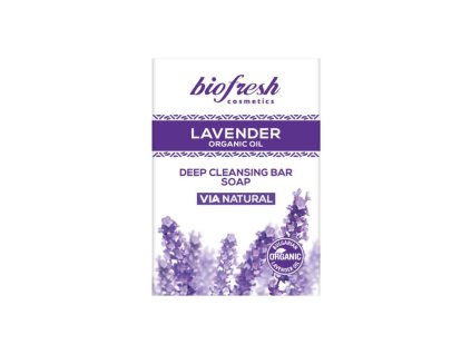 Hĺbkovo čistiace mydlo s organickým levanduľovým olejom Lavender 100g normálna