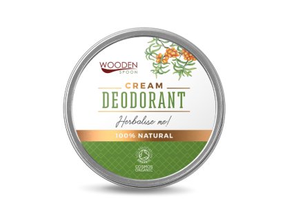 Prírodný krémový dezodorant "Herbalise Me!" Wooden Spoon 15ml Soil association organic