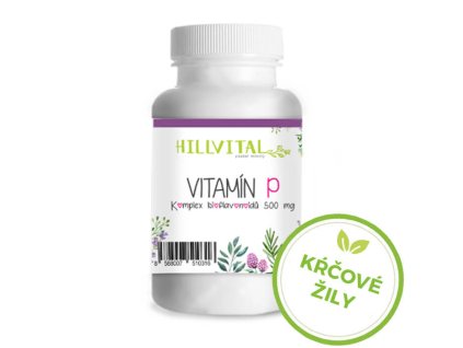 Hillvital Vitamín P -  bioflavonoidy  proti kŕčovým žilám 60 ks