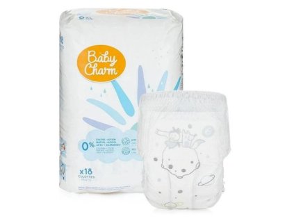 Detské plienkové nohavičky Super Dry Flex PANT vel. 6 XL 15+ BabyCharm 18ks deti