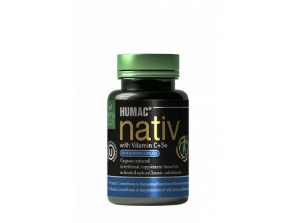 HUMAC® Nativ Vegetariánske kapsule s Vitamínom C+Se 60 ks