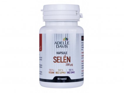 Adelle Davis -Selén, 200 mcg, 60 kapsúl