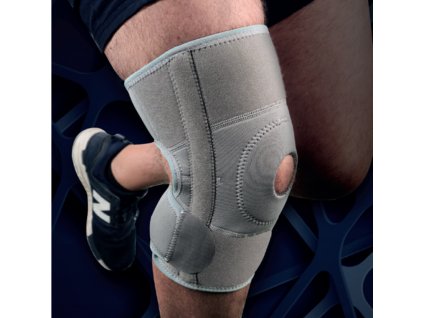 Neoprénová bandáž kolena s otvorom a s výstužou