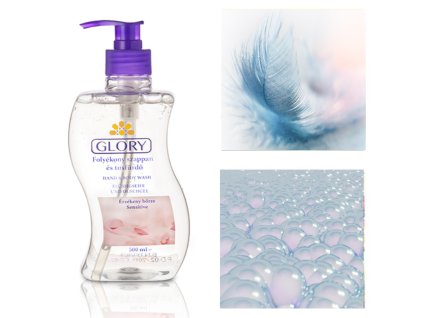 GLORY Sensitive tekuté mydlo a sprchový gél 500 ml