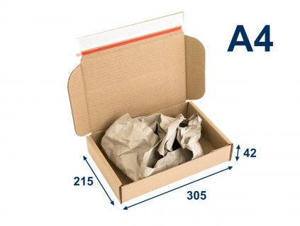 thumb full postova krabica s papierovou fixaciou a4 305x215x42 3vvl 1lp