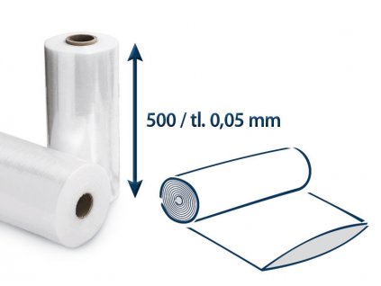 Fólia polyetylénová hadica š. 500/hr. 0,05 v kotúči