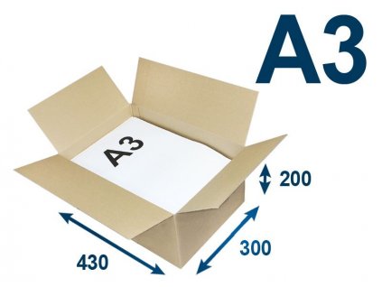 krabica chlopnova na tlacoviny a3 430 x 300 x 200 3vvl