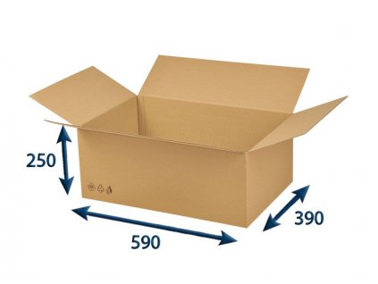 krabica chlopnova 590 x 390 x 250 3vvl