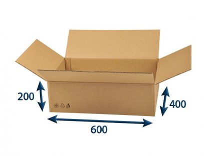 kartonova krabica 600 x 400 x 200 5vvl chlopnova