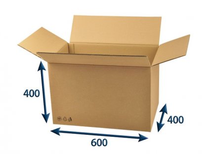 kartonova krabica 600 x 400 x 400 5vvl chlopnova