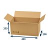 kartonova krabica 400 x 200 x 200 3vvl chlopnova