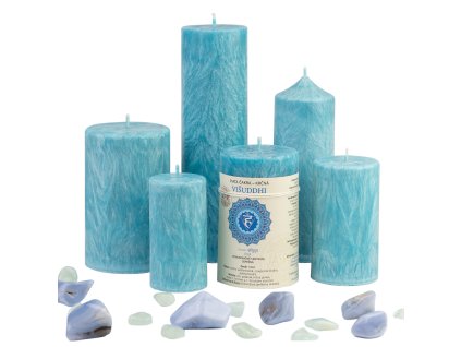 Sviečka JASPIRE® energetická 5.čakra