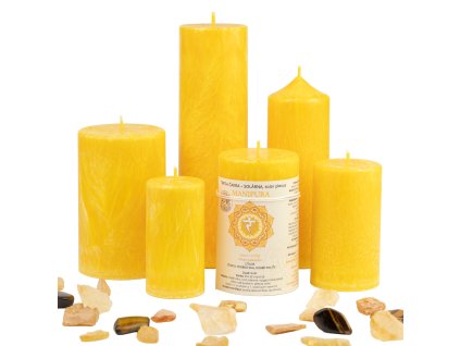 Sviečka JASPIRE® energetická 3.čakra