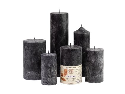 Sviečka JASPIRE® čierna kryštalická očistná