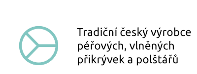 Tradiční český výrobce péřových, vlněných přikrývek a polštářů