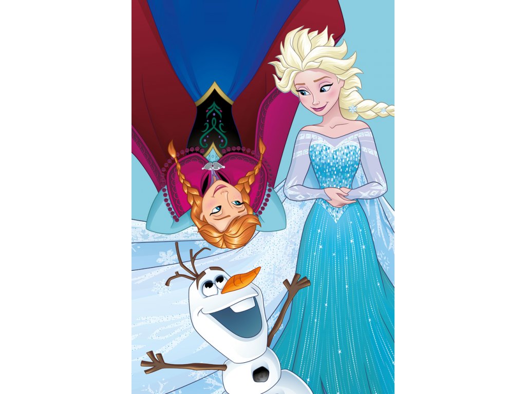 Dětský ručník Ledové Království Anna, Elsa a Olaf 40x60 cm