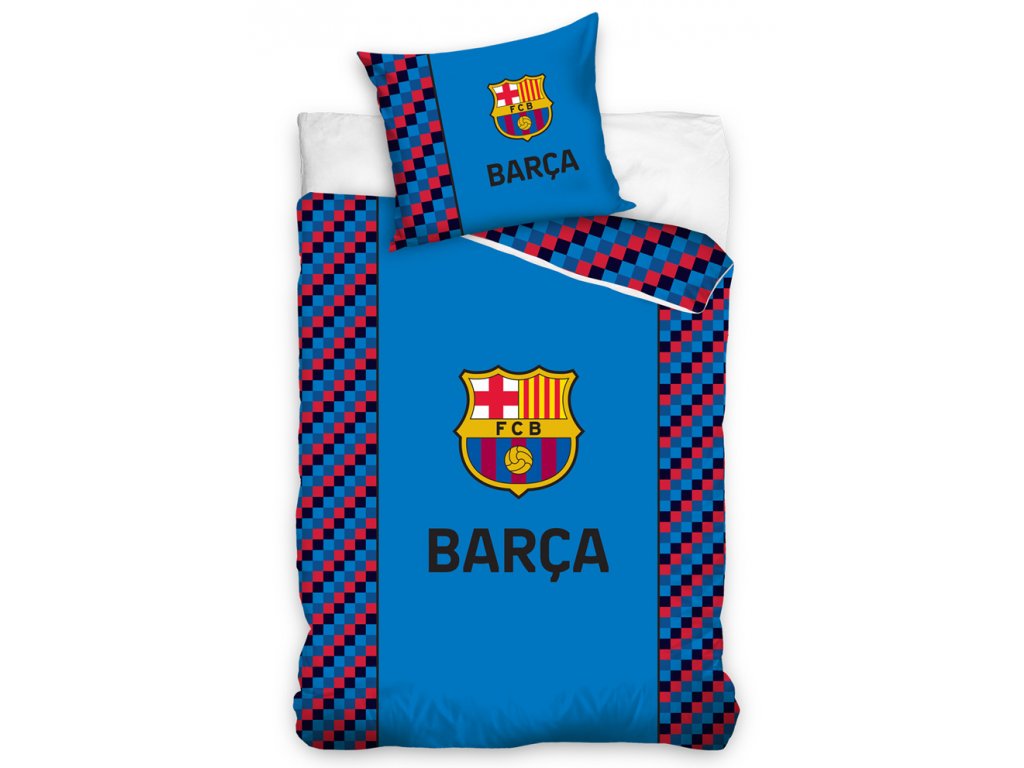 Fotbalové povlečení FC Barcelona Small Cubes