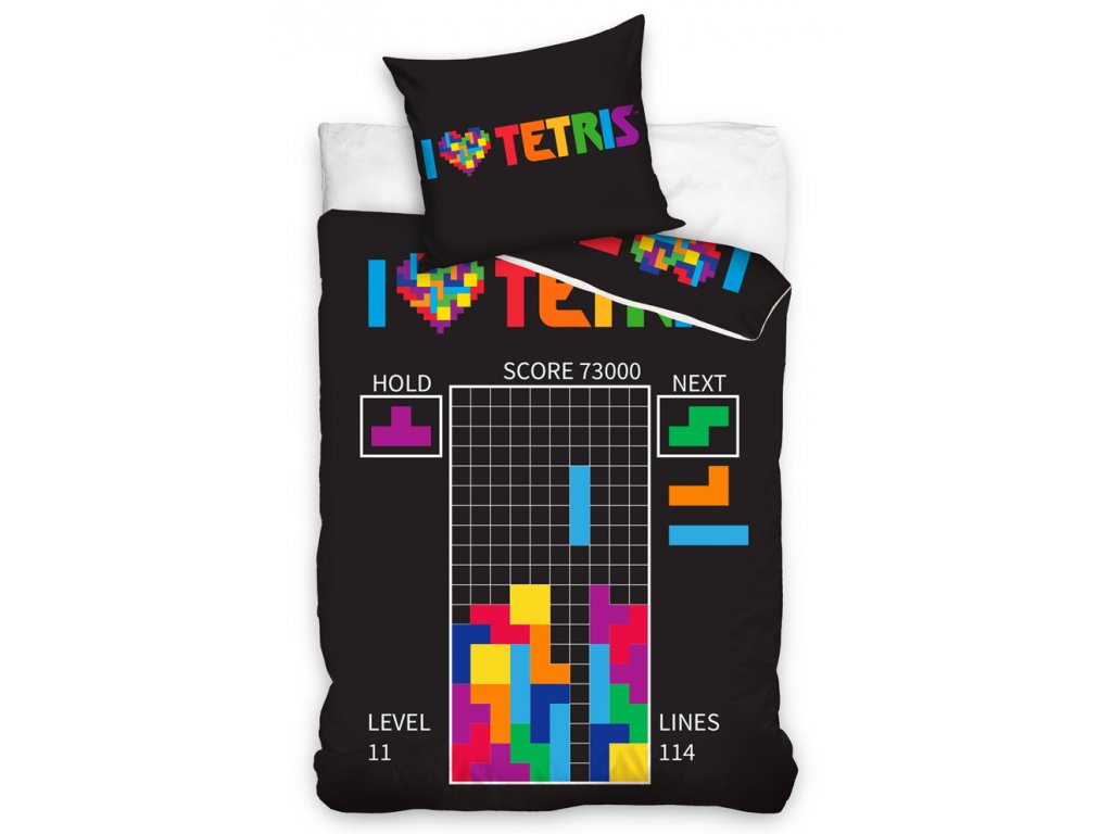 Bavlněné povlečení Tetris Level 11