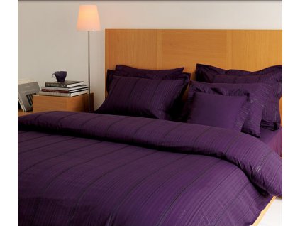 Saténové povlečení Valeron Larkin Plum Velikost: 140x200 + 70x90 cm