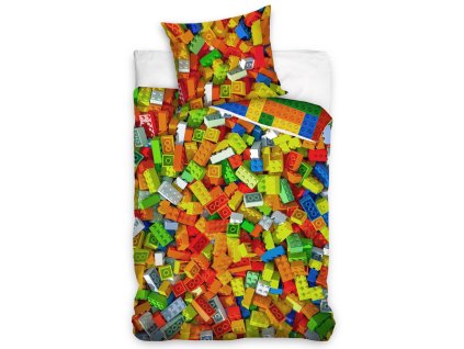 32138 2 detske povleceni stavebnicove kostky