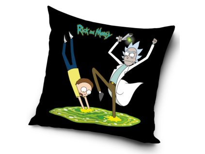 Povlak na polštářek Rick and Morty Brána do třetí dimenze