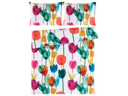 44533 1 satenove povleceni tulipi 160x200 2x 70x80 bedtex 332025