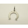 Strieborný prívesok podkova