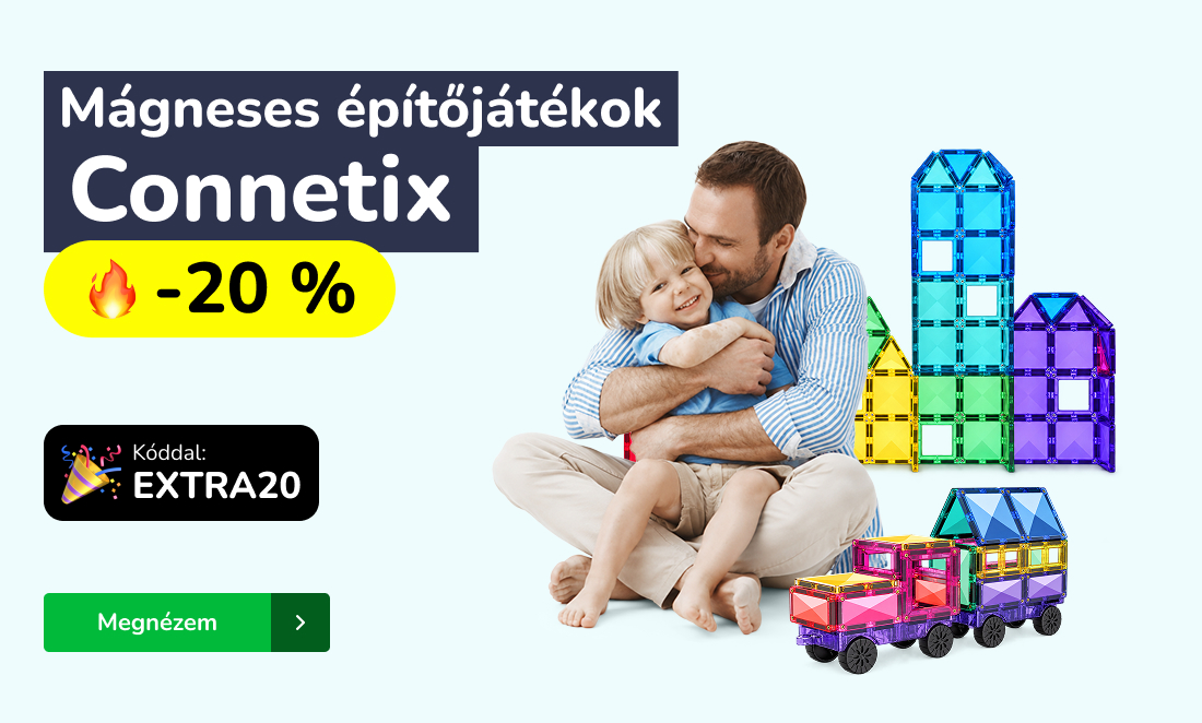 Mágneses építőjátékok 20% kedvezménnyel