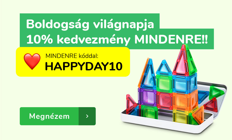 Boldogság világnapja 10% kedvezmény MINDENRE!!