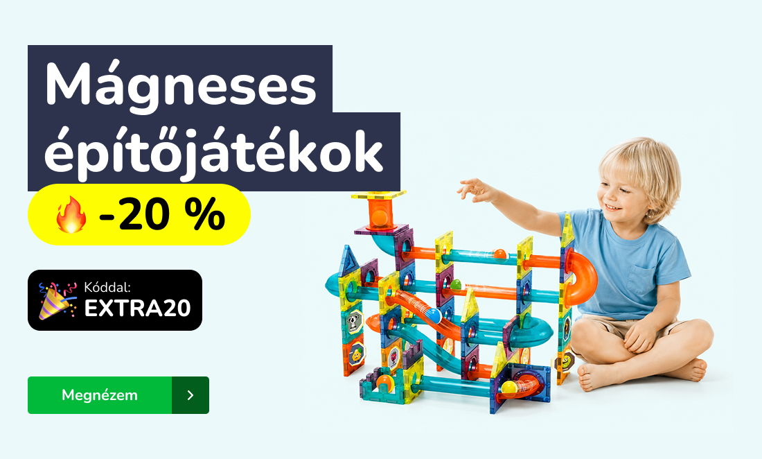 Mágneses építőjátékok 20% kedvezménnyel