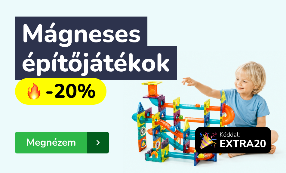 Mágneses építőjátékok 20% kedvezménnyel