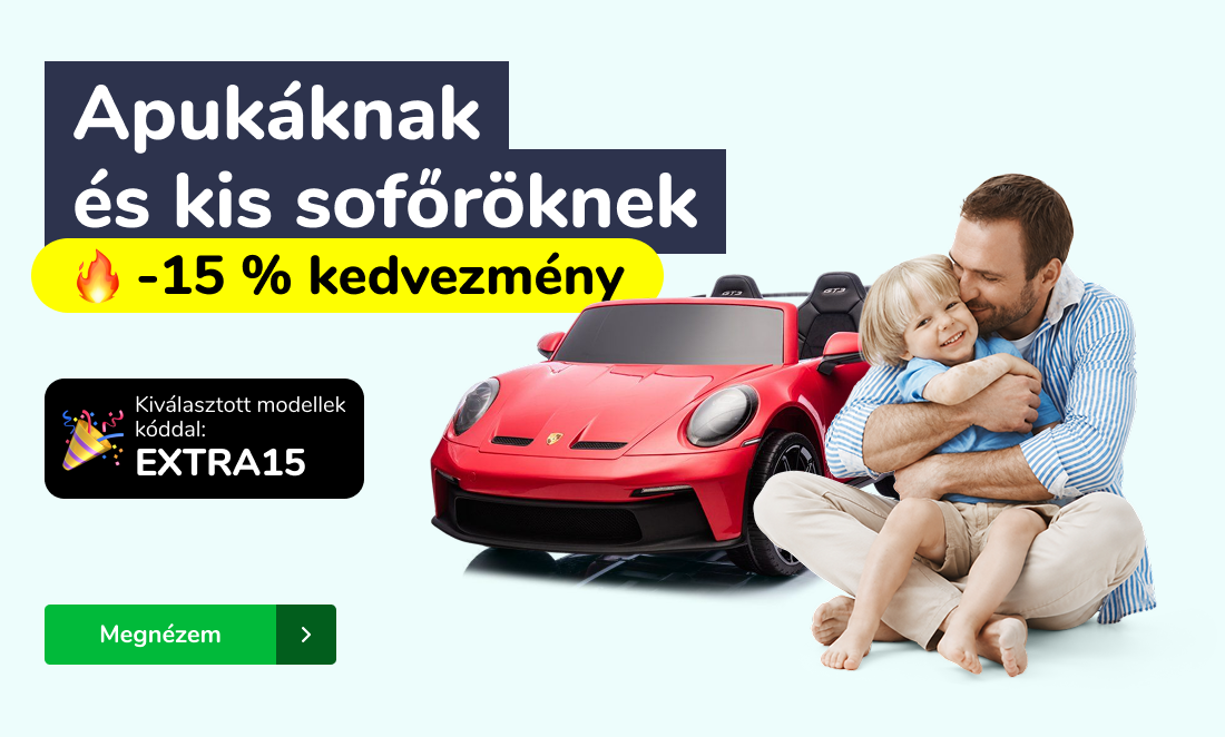 Apukáknak és kis sofőröknek -15 % kedvezmény