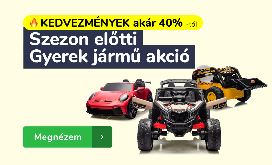 Szezon előtti Gyerek jármű akció