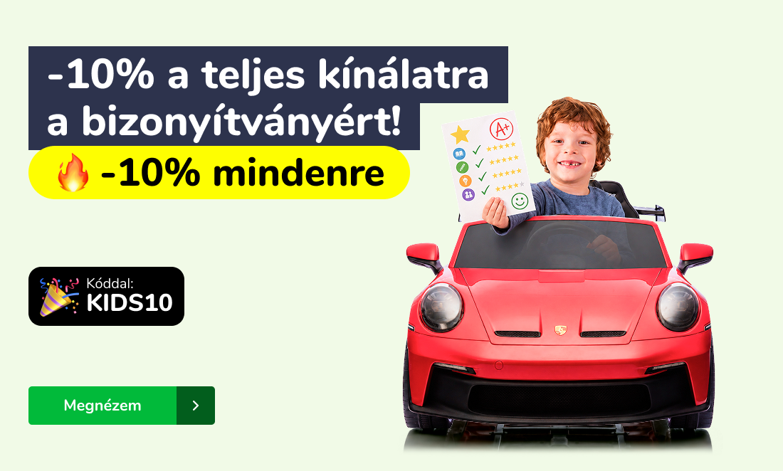 -10% a teljes kínálatra a bizonyítványért!