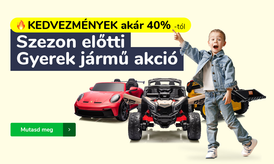 Szezon előtti Gyerek jármű akció