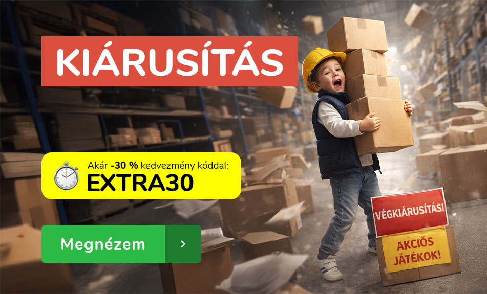 Kiárusítás Akár -30 % kedvezmény