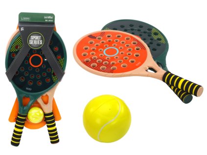 2 db padel ütő készlet gyerekeknek PU labdával