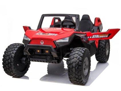 225846 elektricke auticko buggy clash 24v 4 200w 16km h 60kg 2x12v14ah cervene