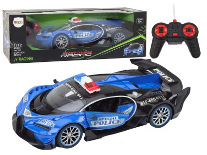 1:12 Scale Remote Control RC Police Car Blue