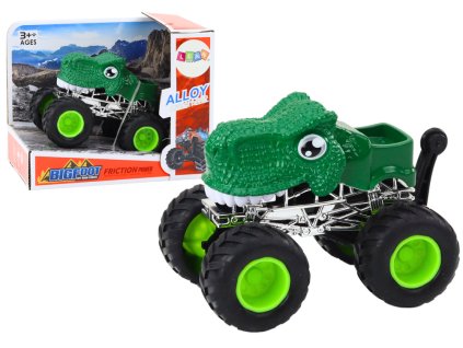 Dino terepjáró nagy zöld gumi kerekekkel