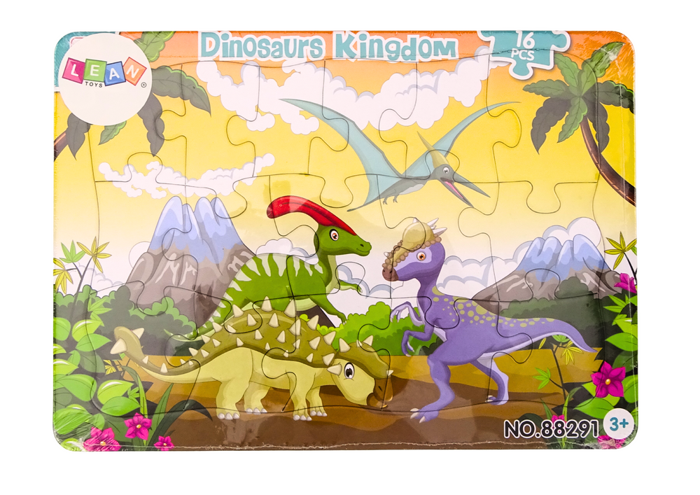 Gyermek puzzle dinoszauruszok 16 darab